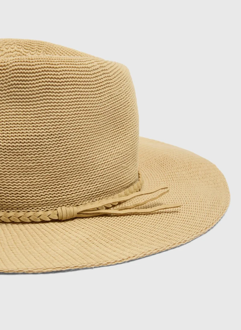 Matalan Natural Packable Trilby Hat